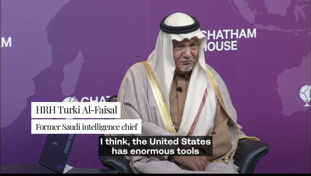 Pangeran Turki dari Saudi Tegaskan Tak Akan Ada Normalisasi Saudi-Israel Sampai Palestina Menjadi Negara yang&nbsp;Berdaulat